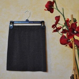 Grey Marled Bodycon Skirt